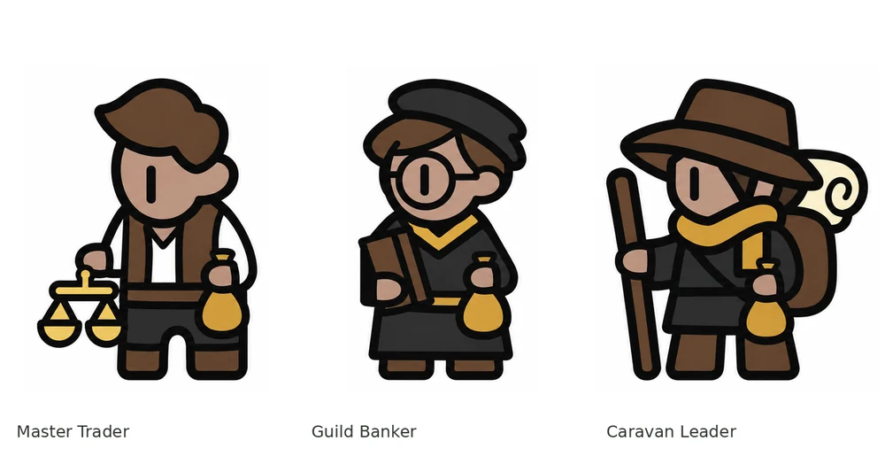 The Master Trader, Guild Banker and Caravan Leader of the Merchant Syndicate.